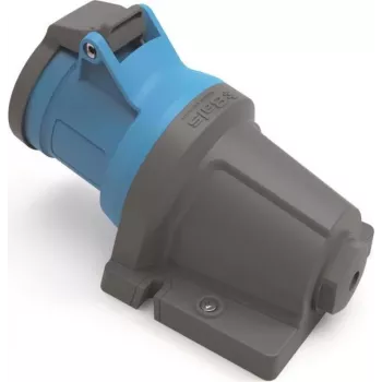 Bals 110646 INNOLINQ QC CEE Wall-Mounted Socket 32A 3-Pole 230V 6h IP44 Blue