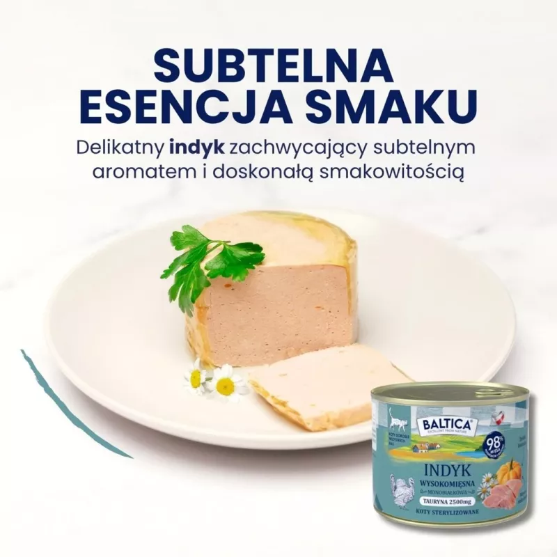 BALTICA Smaki regionów Turkey Mono - Wet Cat Food - 400g