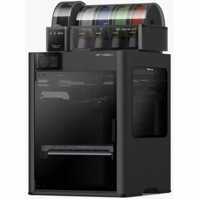Bambu Lab H2D Pro AMS Combo 3D Printer – CoreXY FDM with 4-Color Auto Material System, 256 mm³ Build Volume, 500 mm/s Speed