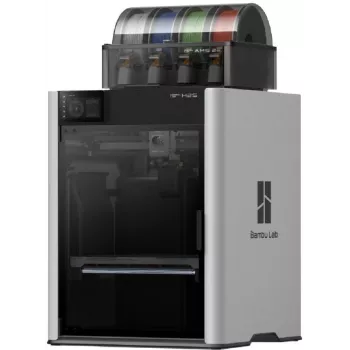 Bambu Lab H2S Combo 3D Printer with AMS, 256x256x256mm, 500mm/s, Fully Enclosed, Black