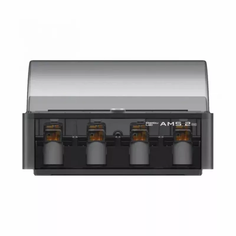 BambuLab AMS 2 Pro Automatic Material System for Bambu Lab 3D Printers, 4-Spool Multi-Color Printing, RFID Filament Detection, Humidity Control, Black