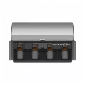 BambuLab AMS 2 Pro Automatic Material System for Bambu Lab 3D Printers, 4-Spool Multi-Color Printing, RFID Filament Detection, Humidity Control, Black