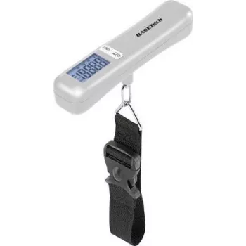 BASETECH LS-40S Digital Luggage Scale 40 kg, 10 g Readability, Silver