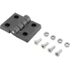 Basetech Plastic Hinge 70x50x10 mm Black 1 pc (BT-1697229)