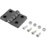 Basetech Plastic Hinge 70x50x10 mm Black 1 pc (BT-1697229)