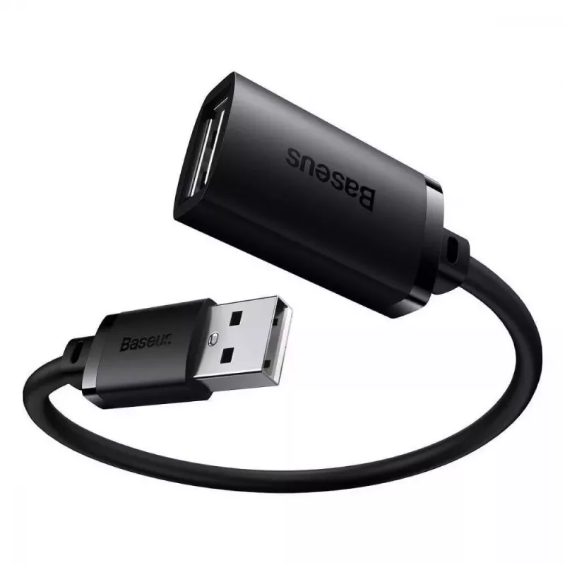 Baseus AirJoy Series USB 2.0 Extension Cable 1.5m Black