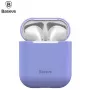 Baseus Apple Silica Series Ultra-thin Silicone Protector Case for AirPods 1 / 2 Violet