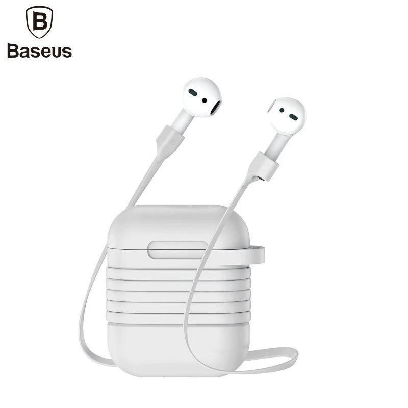 Baseus Apple Silicone Protective Case with Magnetic Strap for AirPods Pro 2, Grey