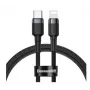Baseus Cafule Cable Durable Nylon USB-C to Lightning PD 18W QC3.0 1m Black