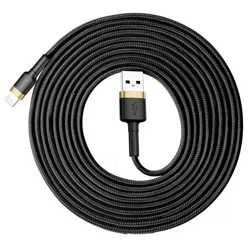 Baseus Cafule Lightning Cable 2A 3m Gold/Black (CALKLF-RV1)