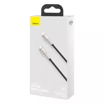 Baseus Cafule Series Metal USB-C to Lightning Cable PD 20W 1m Black