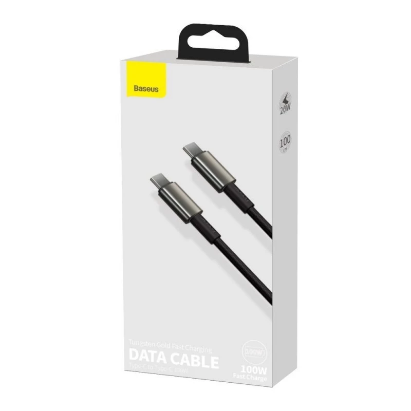 Baseus Cafule Series Metal USB-C to USB-C Cable 1m 100W Black