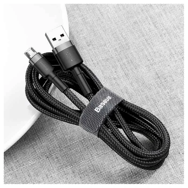 Baseus Cafule USB 2.0 Type A to Micro B Male to Male Cable 2m (Black)
