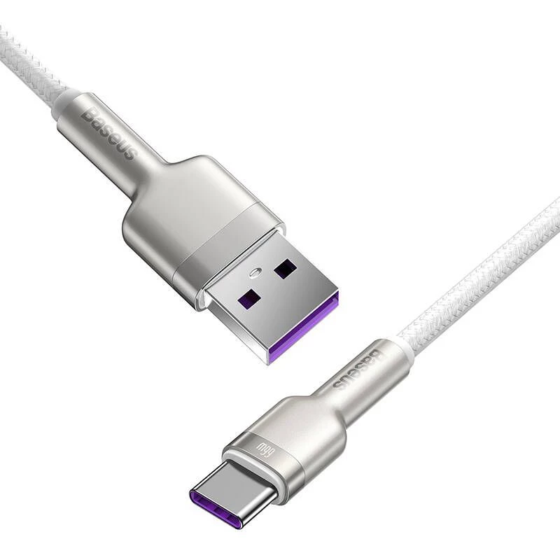 Baseus Cafule USB-A to USB-C Cable, 66W, 1m, White
