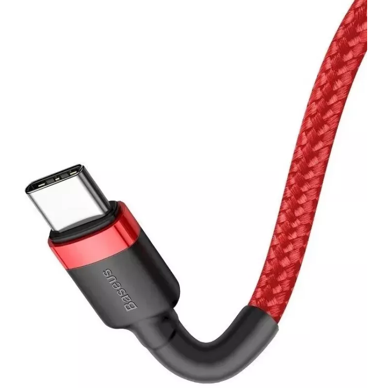 Baseus Cafule USB-C to USB-C PD 2.0 60W Flash Charging Cable, 2m, Red (CATKLF-H09)