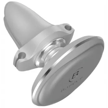 Baseus Car Mount Magnetic Car Phone Holder (Air Vent) 360 Degree with Cable Clip, Silver