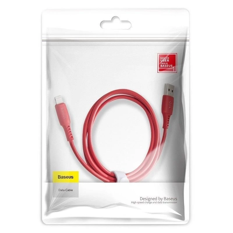 Baseus Colorful Cable USB-A to Lightning 2.4A 1.2m Red