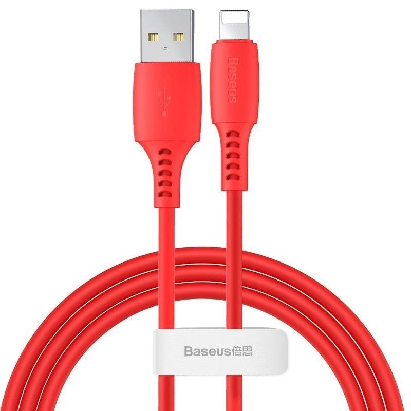 Baseus Colorful Cable USB-A to Lightning 2.4A 1.2m Red