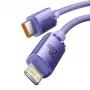 Baseus Crystal Shine Series USB-C to Lightning Fast Charging Data Cable 20W 1.2m Purple (CAJY000205)