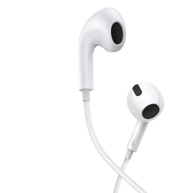 Baseus Encok C17 In-Ear Wired Headphones with USB Type-C Microphone White (NGCR010002)