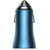 Baseus Golden Contactor Pro Dual Quick Car Charger 40W with USB-C to Lightning Cable 1m Blue