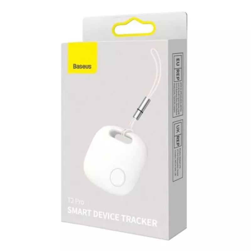 Baseus Home Intelligent T2 Pro Keychain Wireless Key and Other Object Finder BT 5.0 White (FMTP000002)