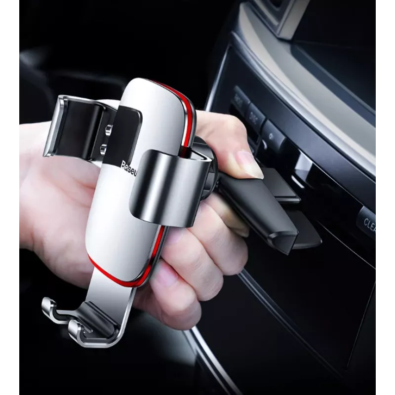 Baseus Metal Age Gravity Car Phone Holder for CD Slot (Black) SUYL-J01