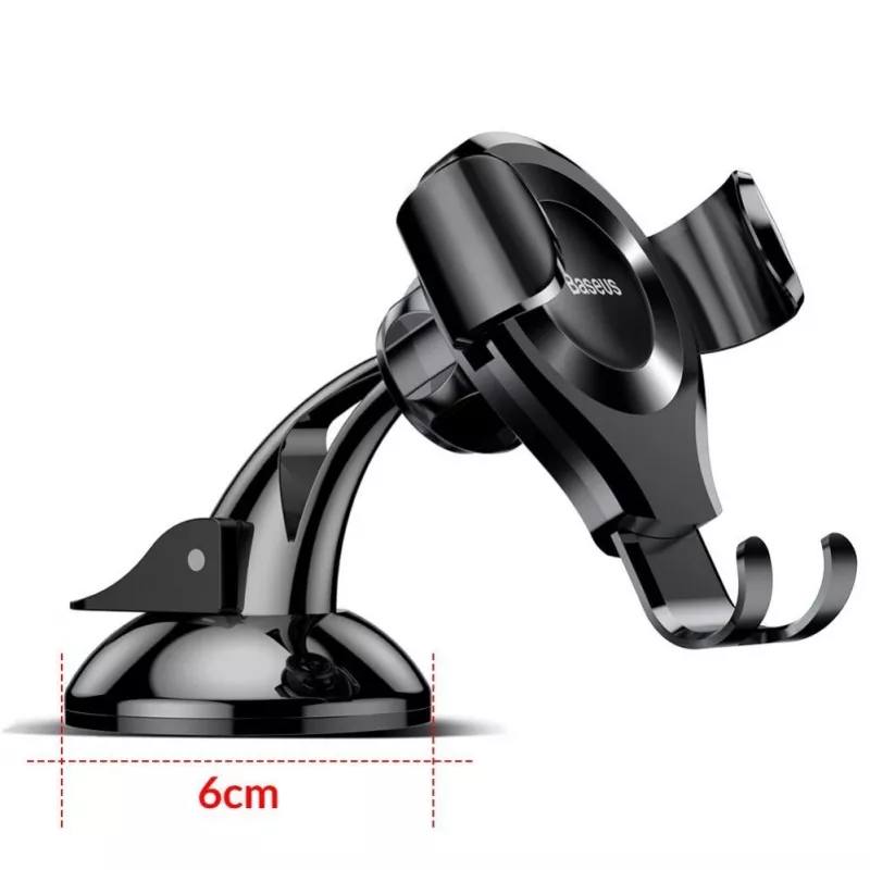 Baseus Osculum SUYL-XP0S Gravity Car Holder for Windshield or Dashboard - Silver