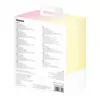 Baseus Popsicle 5200mAh 20W Power Bank with Built-in Lightning Cable and White Baseus Simple USB-C to USB-C 60W 30cm Cable - Yellow-Pink