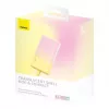 Baseus Popsicle 5200mAh 20W Power Bank with Built-in Lightning Cable and White Baseus Simple USB-C to USB-C 60W 30cm Cable - Yellow-Pink