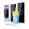 Baseus Popsicle 5200mAh 20W Power Bank with Built-in Lightning Cable and White Baseus Simple USB-C to USB-C 60W 30cm Cable - Yellow-Pink