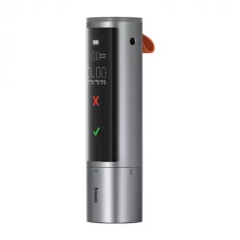 Baseus SafeJourney Pro Car Alcohol Breathalyser, Gray, USB-C, 470 mAh