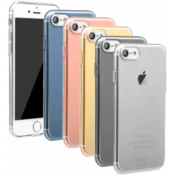 Baseus Simple Series Case for Apple iPhone 7, Transparent Rose Gold