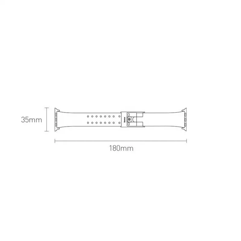 Baseus Slip-Thru Strap Band Bracelet for Apple Watch 3/4/5/6/SE 38mm/40mm Black (LBWSE-01)