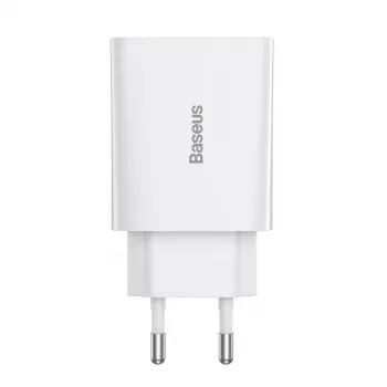Baseus Speed Mini Quick Charger, USB-C, PD, 3A, 20W (White)