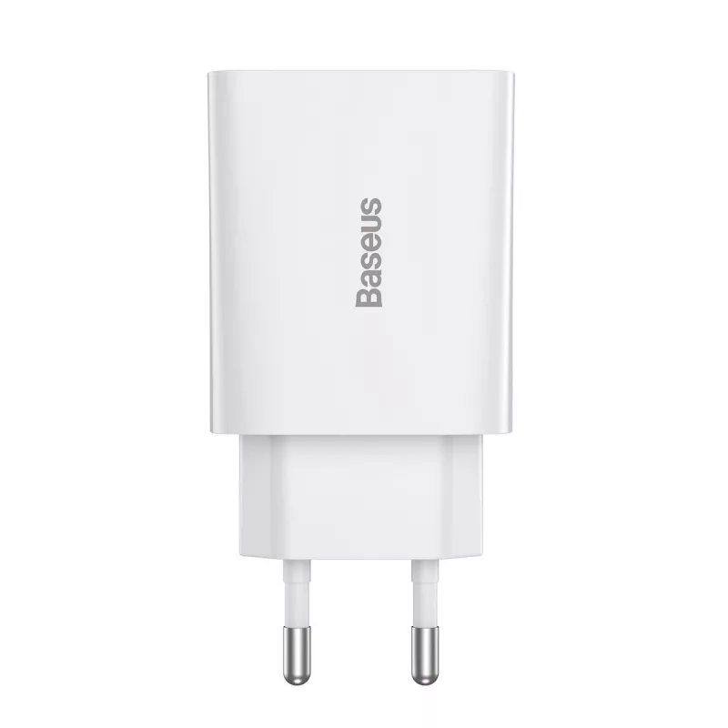Baseus Speed Mini Quick Charger, USB-C, PD, 3A, 20W (White)