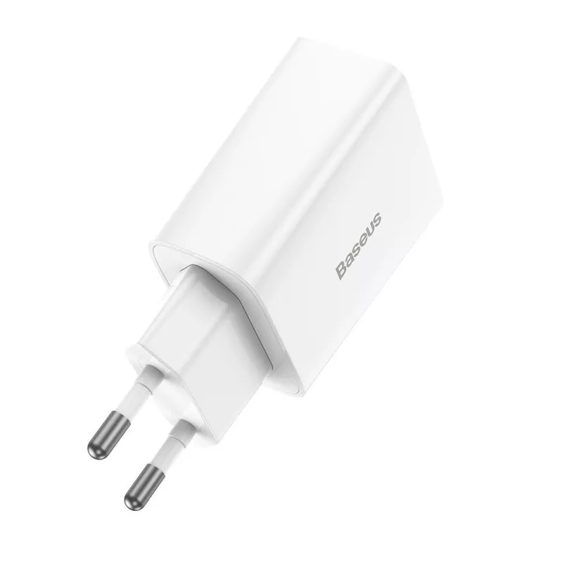 Baseus Speed Mini Quick Charger, USB-C, PD, 3A, 20W (White)