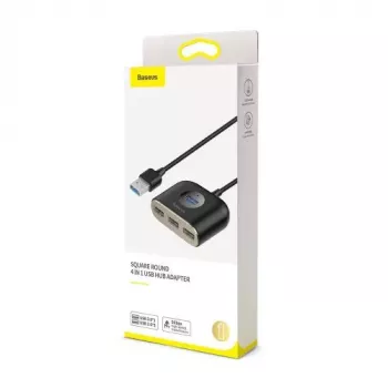 Baseus Square Round USB Adapter USB 3.0 / 3x USB 2.0 / 1m