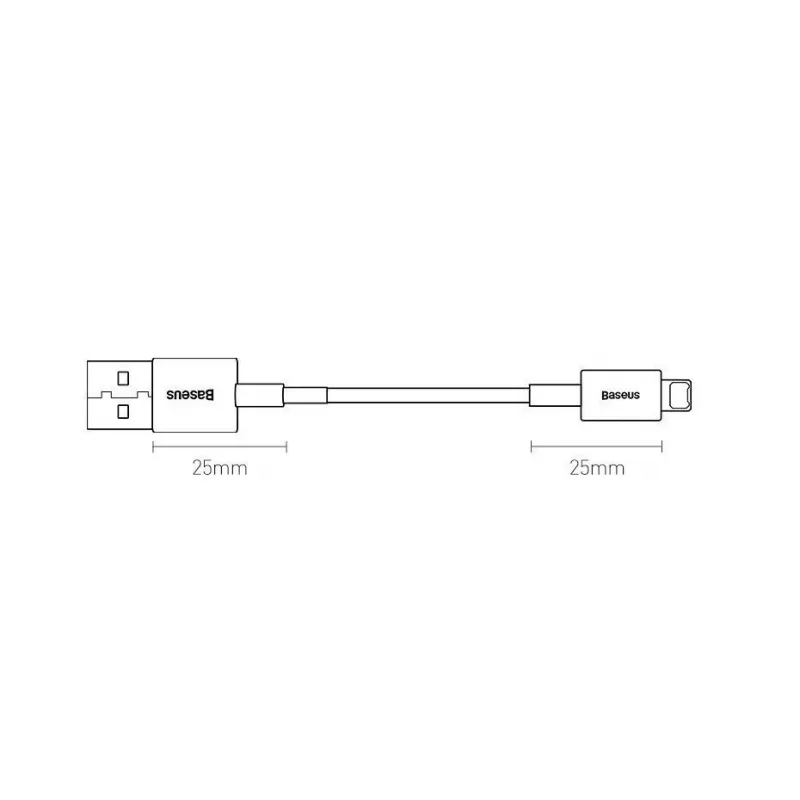 Baseus Superior USB-A to Lightning Fast Charging Data Cable 1m Black (CALYS-A01)