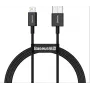 Baseus Superior USB-A to Lightning Fast Charging Data Cable 1m Black (CALYS-A01)