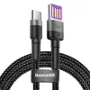 Baseus Type-C Cafule SuperCharge 40W PD 3.0 QC 3.0 1m Gray/Black USB-C to USB-C Cable (CATKLF-PG1)