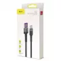 Baseus Type-C Cafule SuperCharge 40W PD 3.0 QC 3.0 1m Gray/Black USB-C to USB-C Cable (CATKLF-PG1)