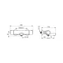 Bath and Shower Faucet 7462U NOVA Chrome Single-Lever Wall-Mounted