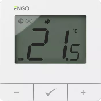 BATTERY TECH Thermostat, Battery, White, ZigBee/868MHz, Surface
