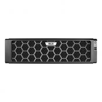 BCS 64-Channel IP NVR, 16 SATA Bays, 4K Recording, H.265+, RAID, 3U Rackmount - BCS-P-NVR6416R-8KR