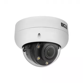 BCS 8MP IP Dome Camera BCS-L-DIP58VCR5L5-Ai1 with Motorized Varifocal Lens, AI Perimeter Protection, 50m IR, IP67, IK10