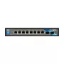 BCS BCS-B-SP08G-2SFP 8-Port Gigabit PoE+ Switch with 2 SFP Ports, 240W, Industrial, Unmanaged