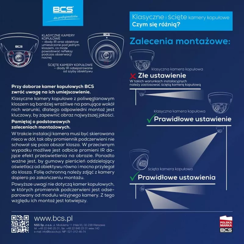 BCS EA18FWR3(2) 8MP 4-in-1 Dome Camera, 3.6mm, IR 30m, IP66