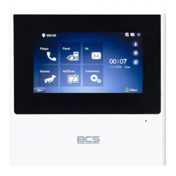 BCS-MON4000W-S 7-inch IP Video Intercom Indoor Station with Touchscreen, White