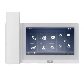 BCS-MON7500W-S 7 Inch Touchscreen Wi-Fi Video Door Phone Monitor, White